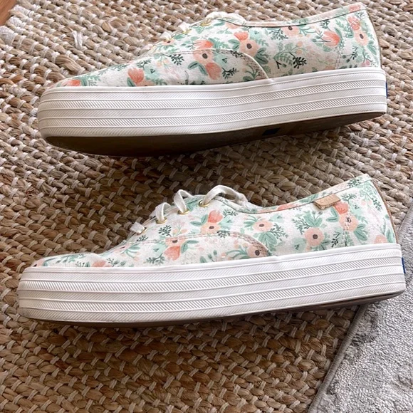 EUC Rifle Paper Co platform keds - Picture 2 of 6